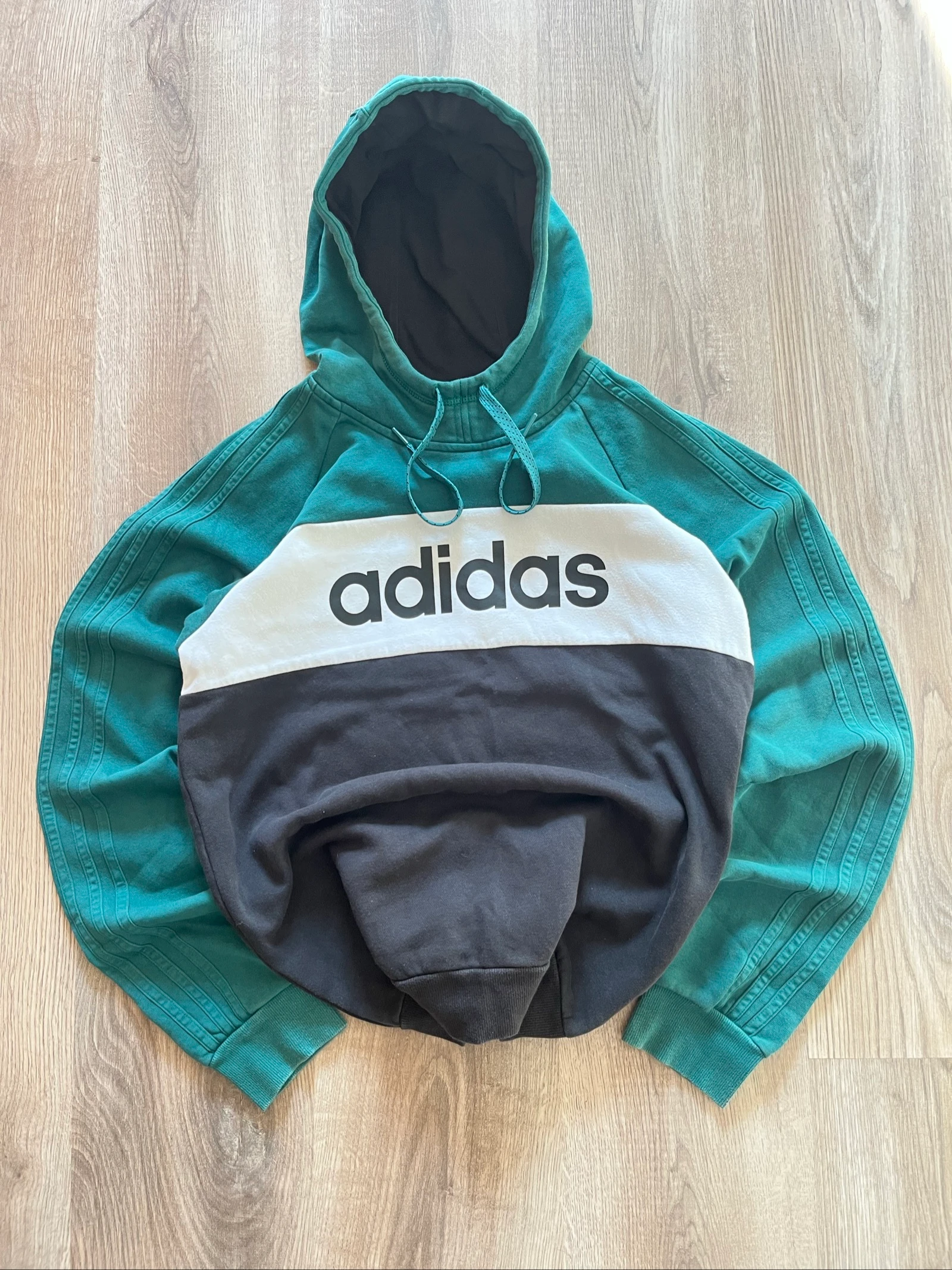 Adidas Hoodie Sweatshirt Logo Vintage Y2K Archive Streetwear Sportswear Essential Unisex – photo 2
